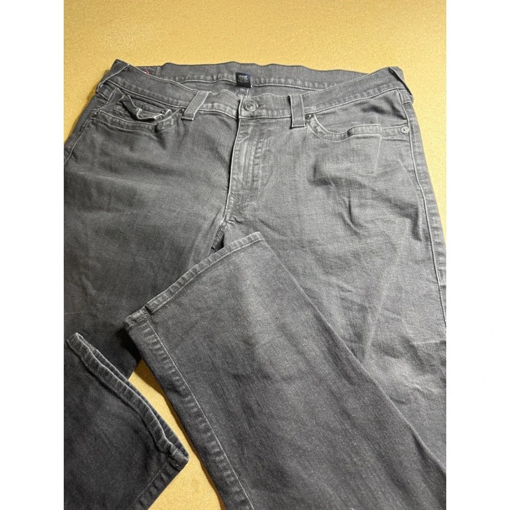 True‎ Religion Ricky Relaxed Straight Leg Jeans Faded Black Mens 40x32